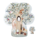 Little Dutch | Vloerpuzzel Forest Friends Blauw +48m