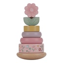 Little Dutch | Stapelpyramide Fairy Garden Bloem Tuimelstapelaar Hout Roze +12m