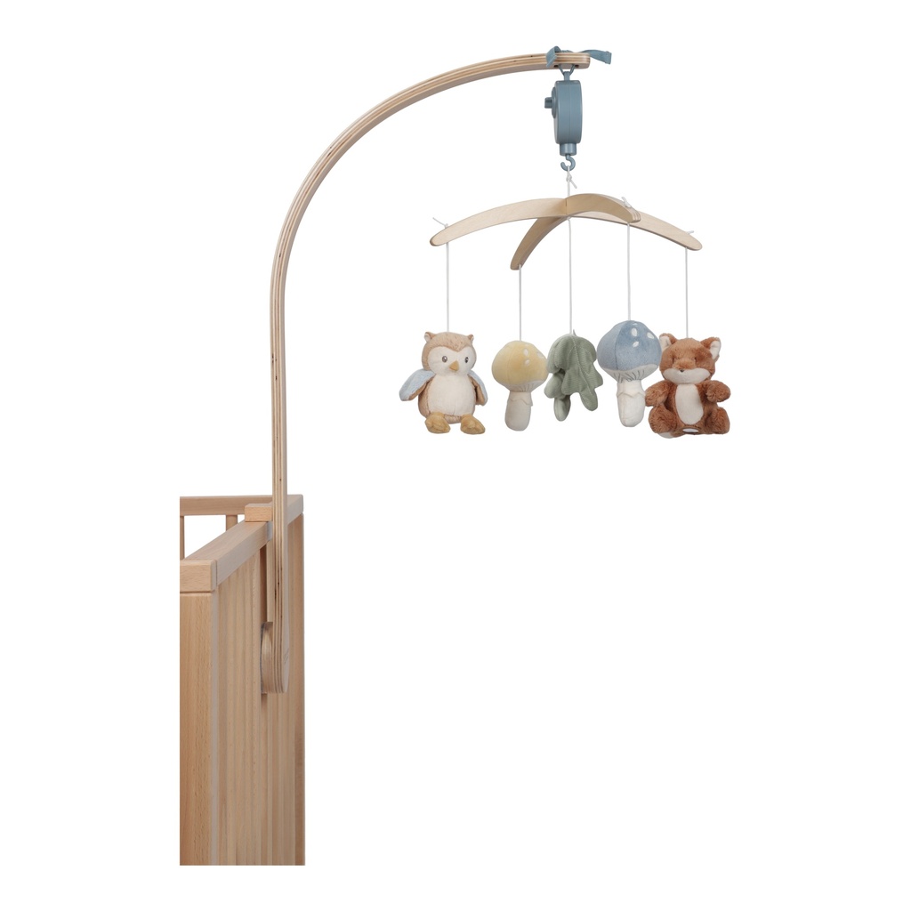 Little Dutch | Muziekmobiel Forest Friends Hout Blauw +0m