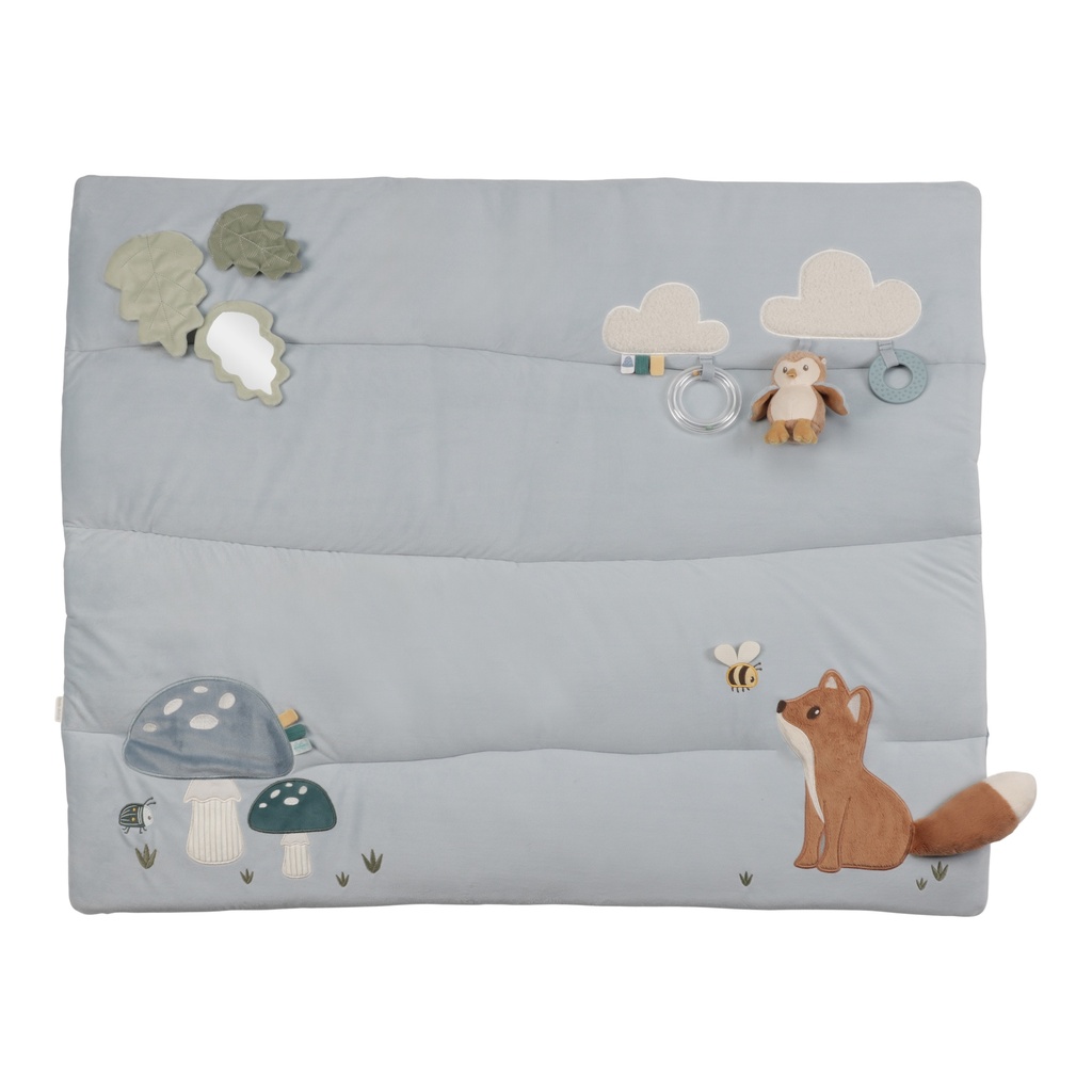 Little Dutch | Speeltapijt Zonder Speelboog Forest Friends Blauw +0m