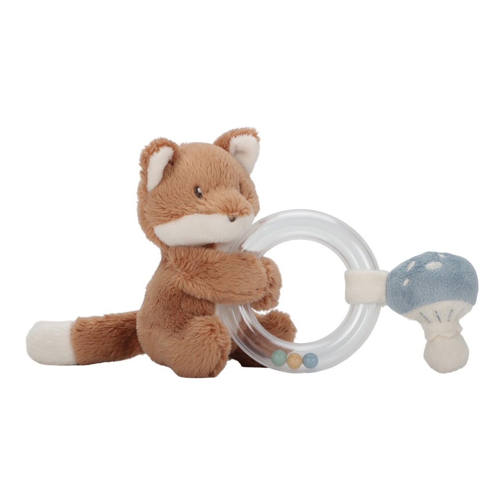Little Dutch | Rammelaar Forest Friends Vos Ringrammelaar Blauw +0m