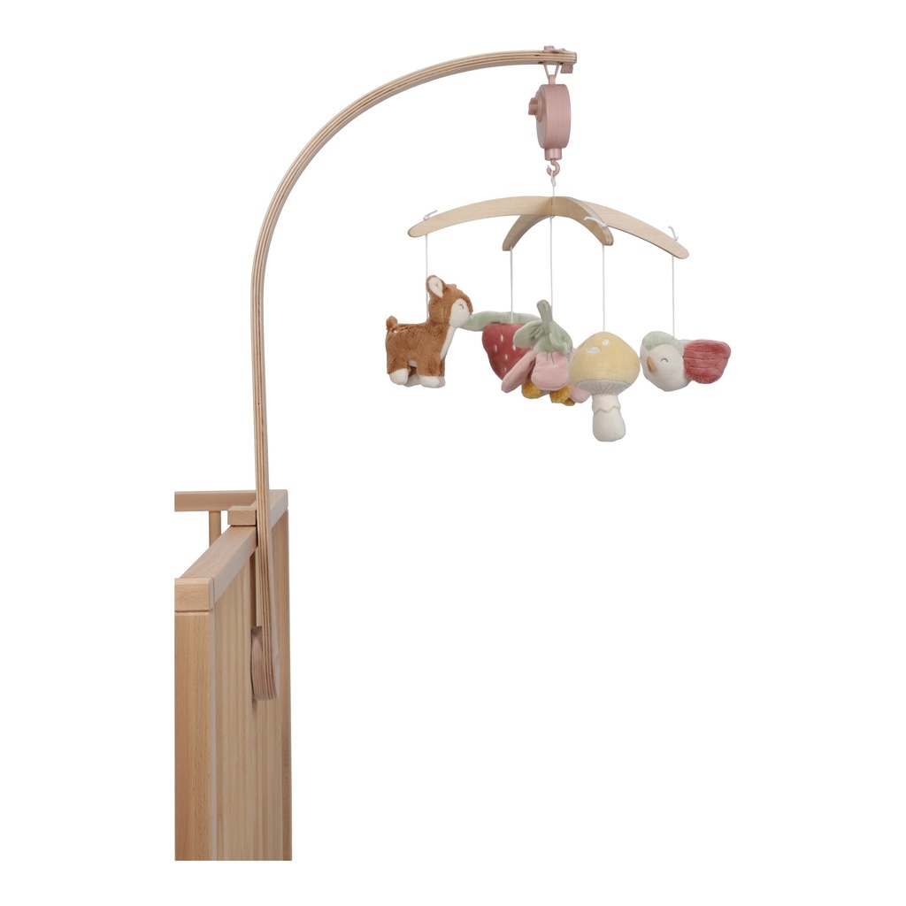 Little Dutch | Muziekmobiel Fairy Garden Hout Roze +0m
