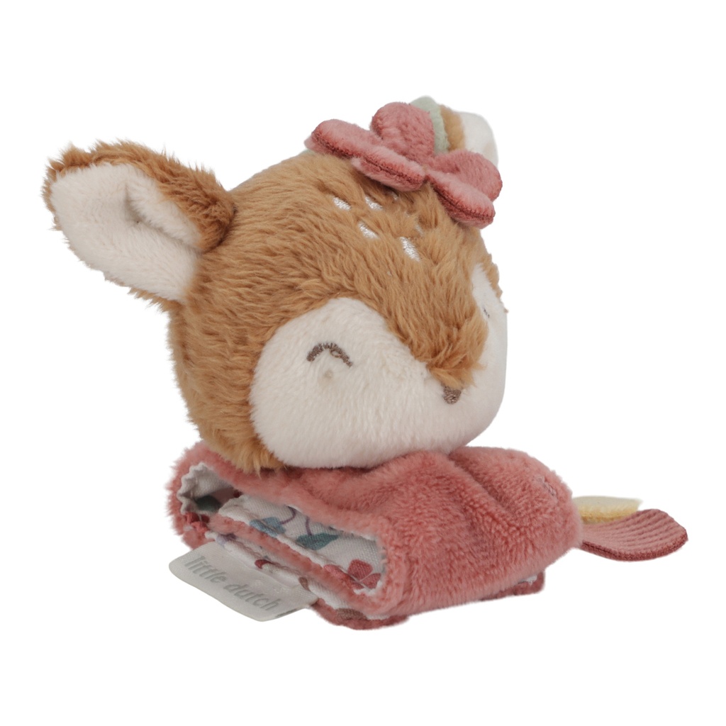 Little Dutch | Rammelaar Fairy Garden Hert Polsrammelaar  Roze +0m