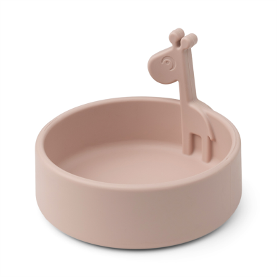 Done By Deer | KOM, Peekaboo Bowl, Raffi, rond, powder, roze, siliconen, 1 stuk(s), 24