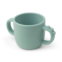 Done By Deer | Drinkbeker Croco Peekaboo 2-Handle Cup Siliconen Blauw 170 ml