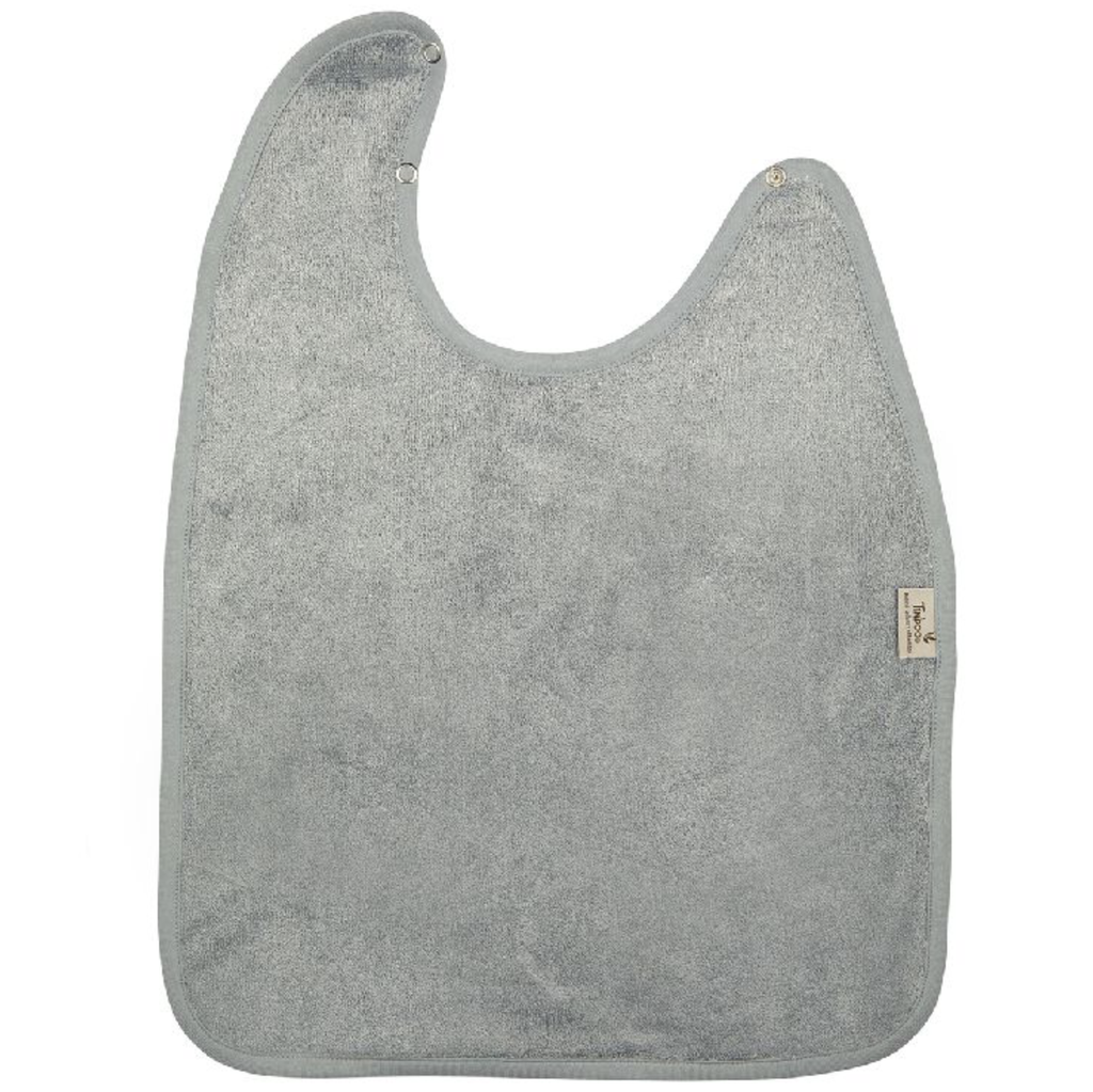 Timboo | Slabbetje XL Drukknopensluiting Bamboe Moon Blue Blauw 37x50cm