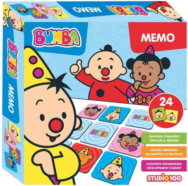 Bumba | Gezelschapsspel Memo Emoties 24 kaarten +24M