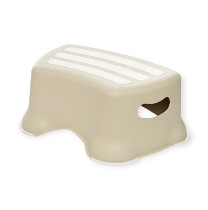 My step stool pastel beige