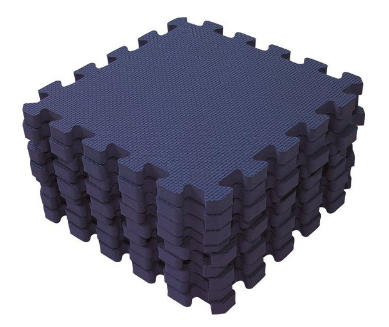 Baby Dan | Puzzelmat Ocean Tegel 31,5x31,5cm Blauw 9-pack