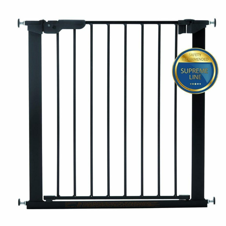 Baby Dan | Deurhek Asta Klemhek Metaal Zwart Zonder Verlengstukken 73,5-79,6 cm  