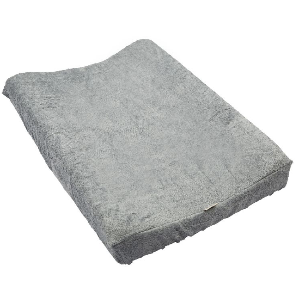 Timboo | Waskussenhoes Bamboe/Badstof Moon Blue Grijs  76x51cm