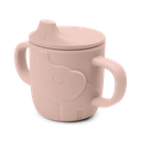 DRINKBEKER, 160 ml, Elphee, Peekaboo Spout Cup, powder, roze, siliconen, handvatten, drinktuit, 1 stuk(s), 2024