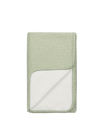 Plum Plum | Deken Wieg Dot Pistache Groen 80x100cm         