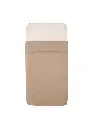 Witlof for Kids | Deken Velvet Rib Urban Taupe Tuck-Inn 40x80cm  