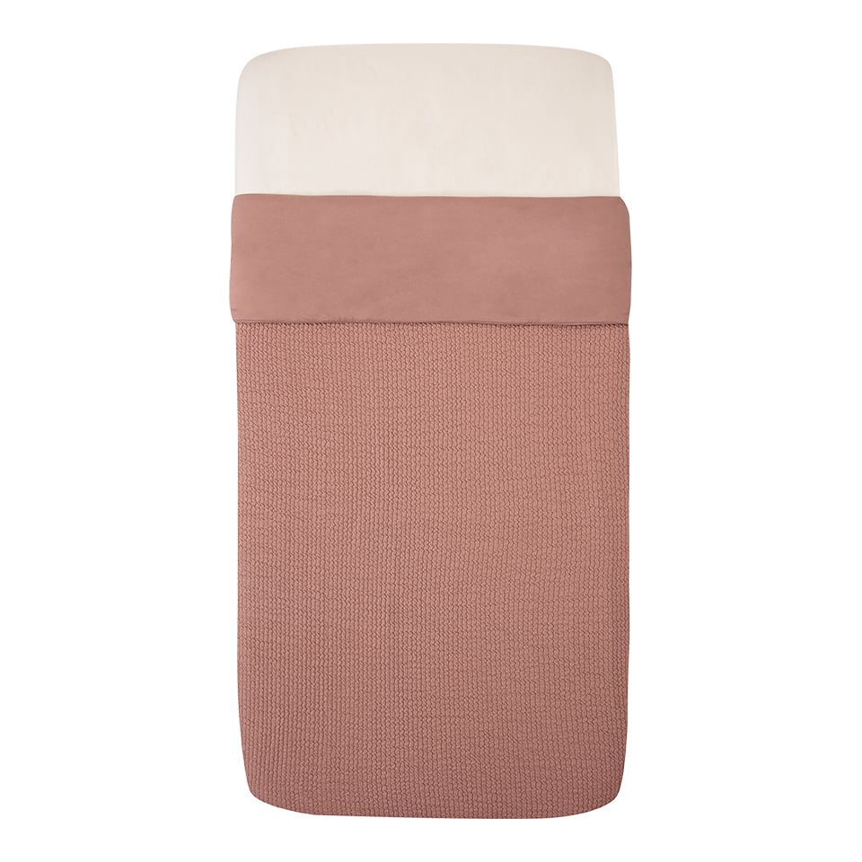 Witlof for Kids | Deken Waves Dusty Pink Tuck-Inn 40x80cm 