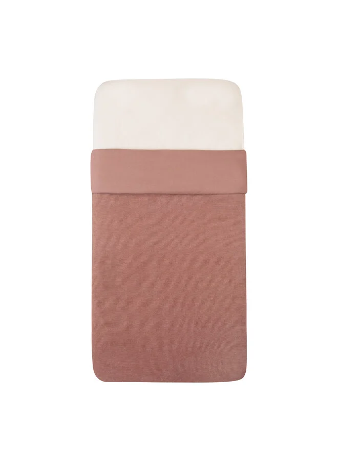 Witlof for Kids | Deken Velvet Rib Dusty Pink 60x120cm   