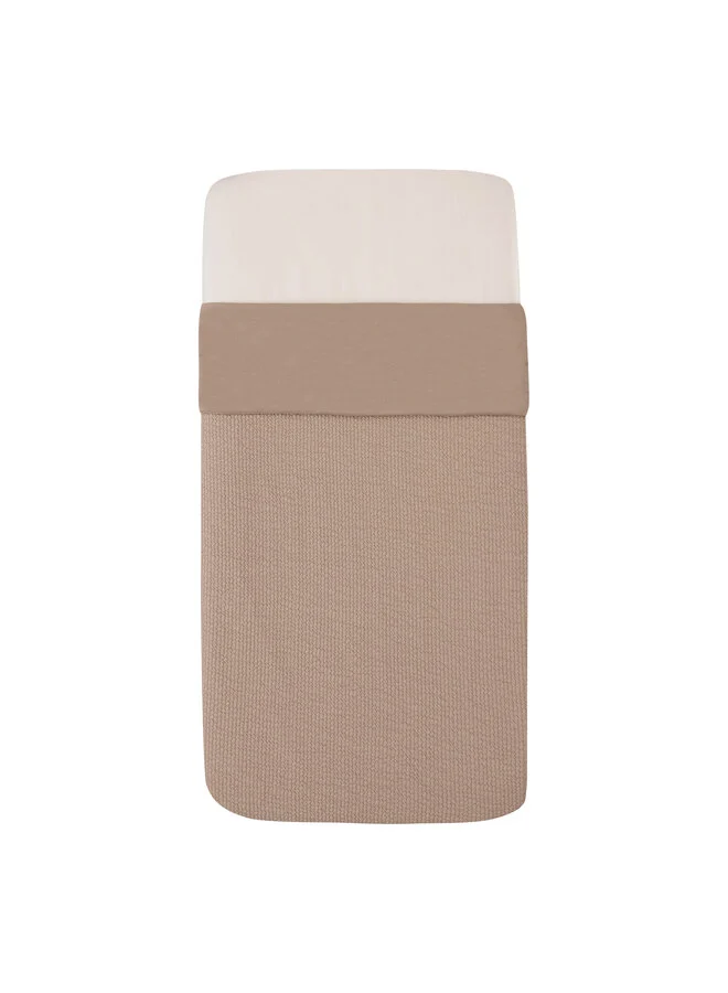 Witlof for Kids | Deken Waves Urban Taupe Tuck-Inn 60x120cm 