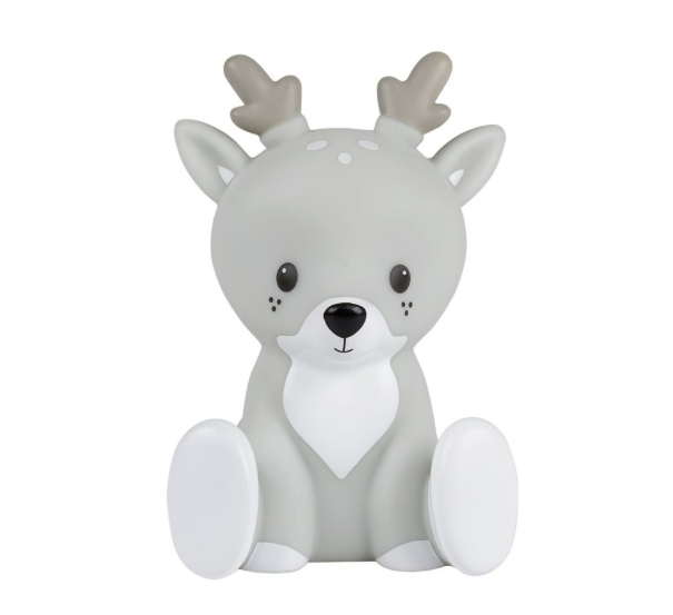 Flow | Nachtlamp Fabian Grey 14cm Oplaadbaar