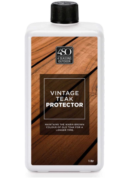 4SO | Onderhoudsprodukt Vintage Teak Protector Type: Beschermer Behoud Langer de Bruine Kleur van Oud Teak 1L