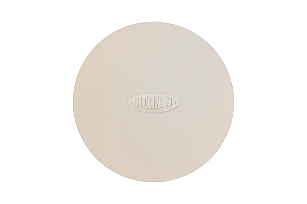 PIZZASTEEN, dia 36 cm, wit, keramiek, rond, voor barbecue kamado Ceramica M/Ceramica L