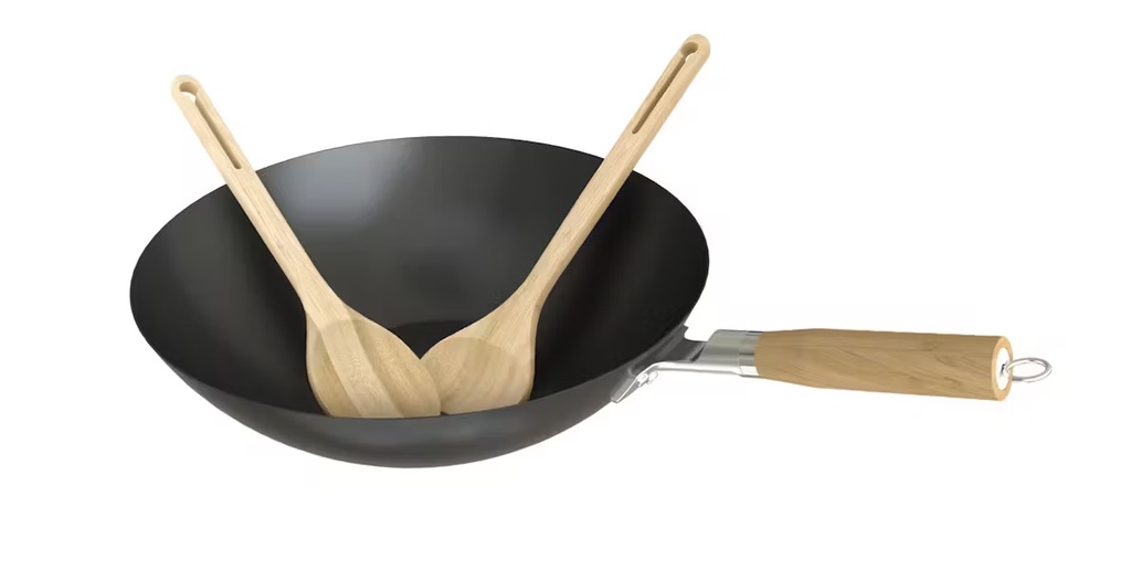 WOK, Culinary Modular Wok, zwart, koolstofstaal, antiaanbaklaag