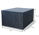 AFDEKHOES, Coverit, voor tuinset, 205 x 190 x 85 cm, grijs, uni, polyester/pvc, waterafstotend, elastieken hoeken