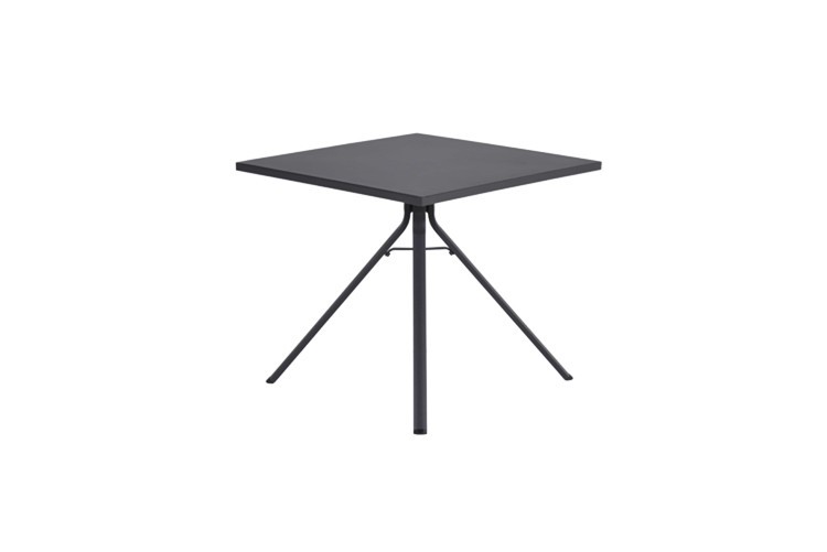 TAFEL, Rimini, loungetafel, 80 x 80 cm, carbon black, aluminium