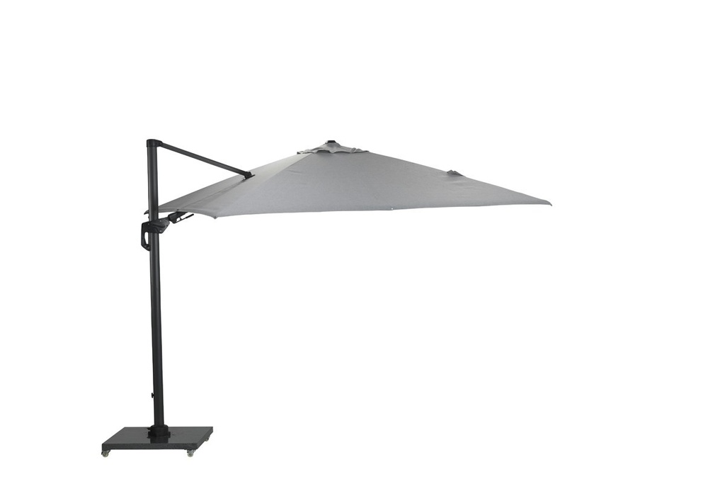 Garden Imp. | Parasol Hawaii Deluxe 360° Draaibaar Freepole Light Grey/Carbon Black Alu Frame 300x300cm