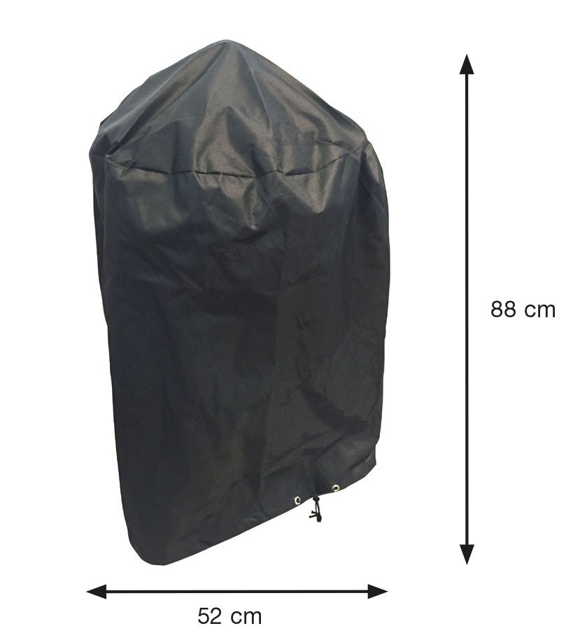 AFDEKHOES, Coverit Bol BBQ Hoes, geschikt voor barbecue, dia 52 x H 88 cm, grijs, polyester