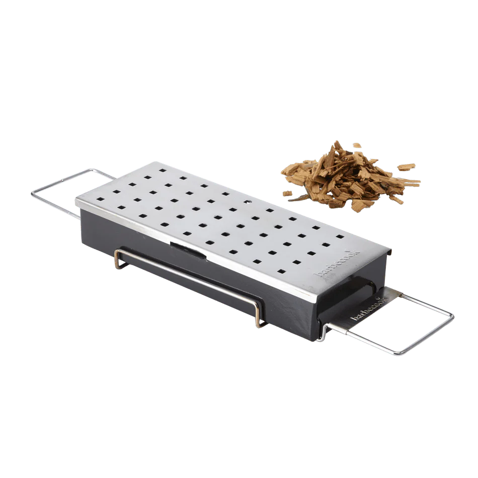 SMOKERBOX, universeel, geëmailleerde box met rvs deksel, geschikt voor Siesta, Spring en Quisson, 23.2 x 9.5 x 4 cm