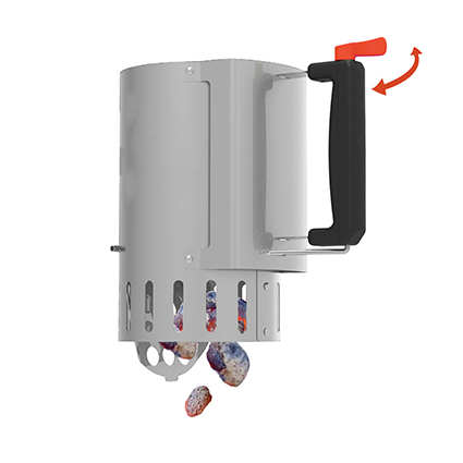 Barbecook | Houtskoolstarter RVS Met Handvat Safe-Drop Systeem Zilver 27,5x16,5cm