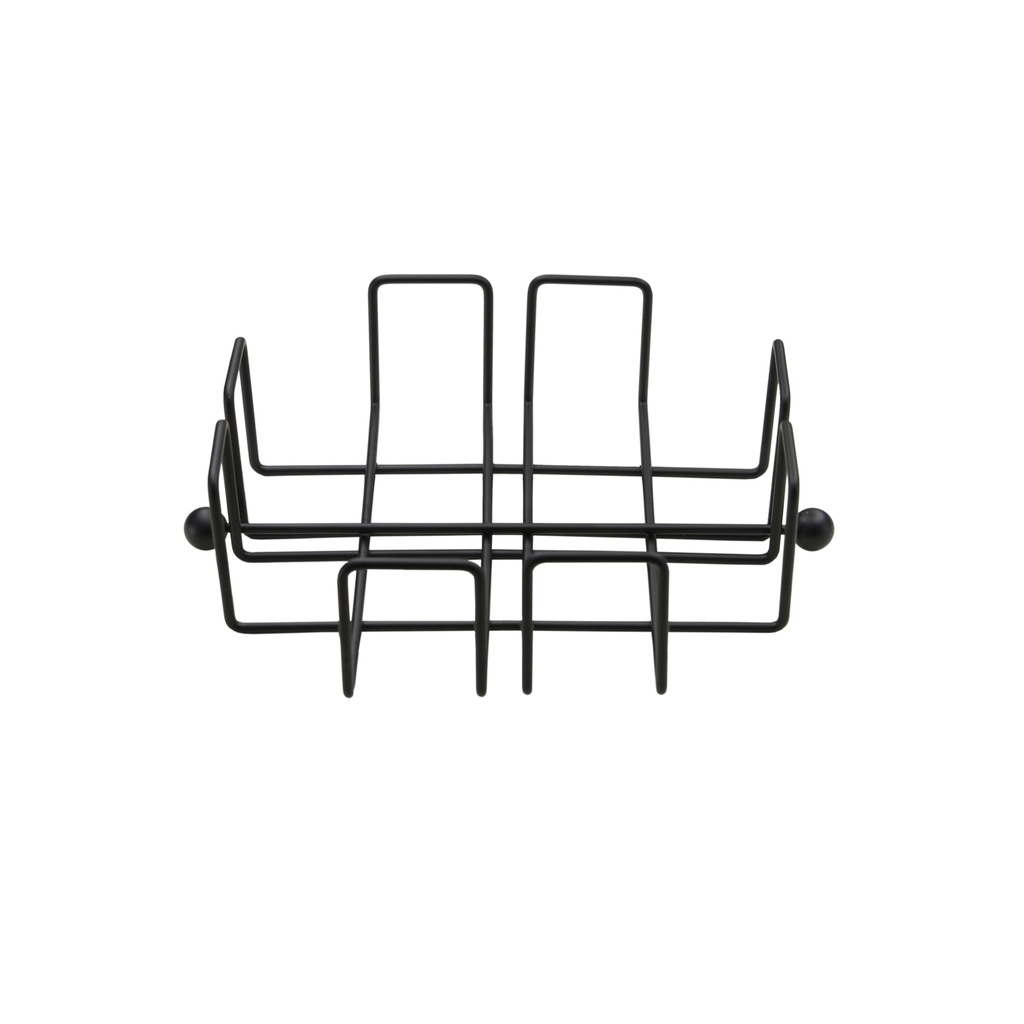 Livwise | Tafelgerei Wire Servettenhouder Metaal Zwart 19,5x19,5x6,2cm 