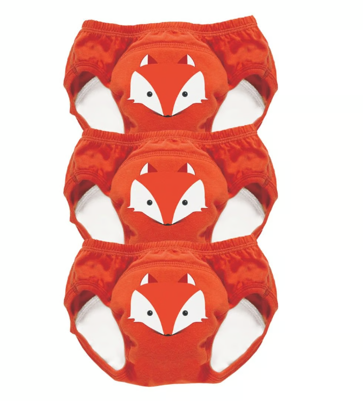 OEFENBROEKJE, 24-36M, oranje, vos, Potty training pants, herbruikbaar, per 3