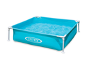 Intex | Zwembad Mini Frame Kinderzwembad Vierkant Blauw 122x122x30cm