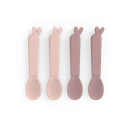 Done by deer | LEPEL, 4 delig, Kiddish Spoon 4-pack, Lalee, powder, roze, uni, bestek, 24