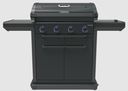 BARBECUE, 4 Series Onyx S, gas, black, zwart, 135 x 64 x 121 cm, 4 branders, zijbrander, Instaclean Aqua, 12 pers