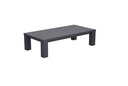 TAFEL, San Francisco, salontafel, 140 x 70 x 40 cm, carbon black, zwart, aluminium