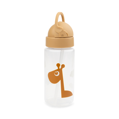 Done by deer | Drinkbeker Straw Bottle Raffi Mustard 350ml