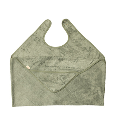 Timboo | Badcape Cuddle Towel Bamboe Whisper Green Groen 94x104cm