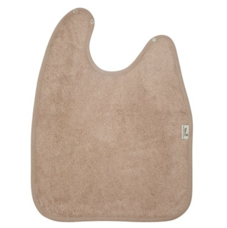 Timboo | Slabbetje XL Drukknopensluiting Bamboe Savannah Sand Bruin 37x50cm