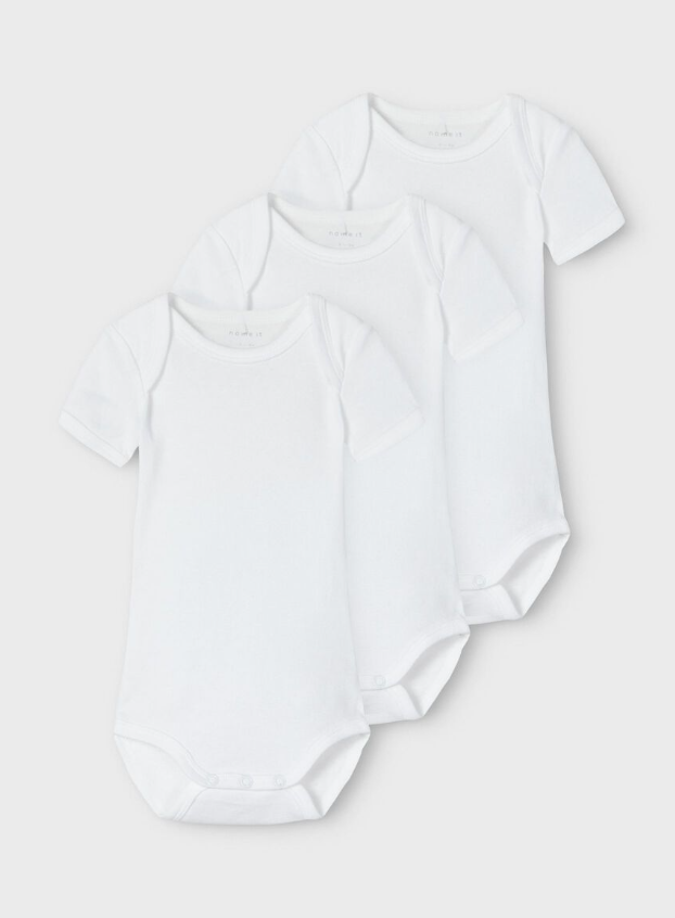 Name It | NBNBODY 3P SS SOLID WHITE 4 NOOS Size 74
