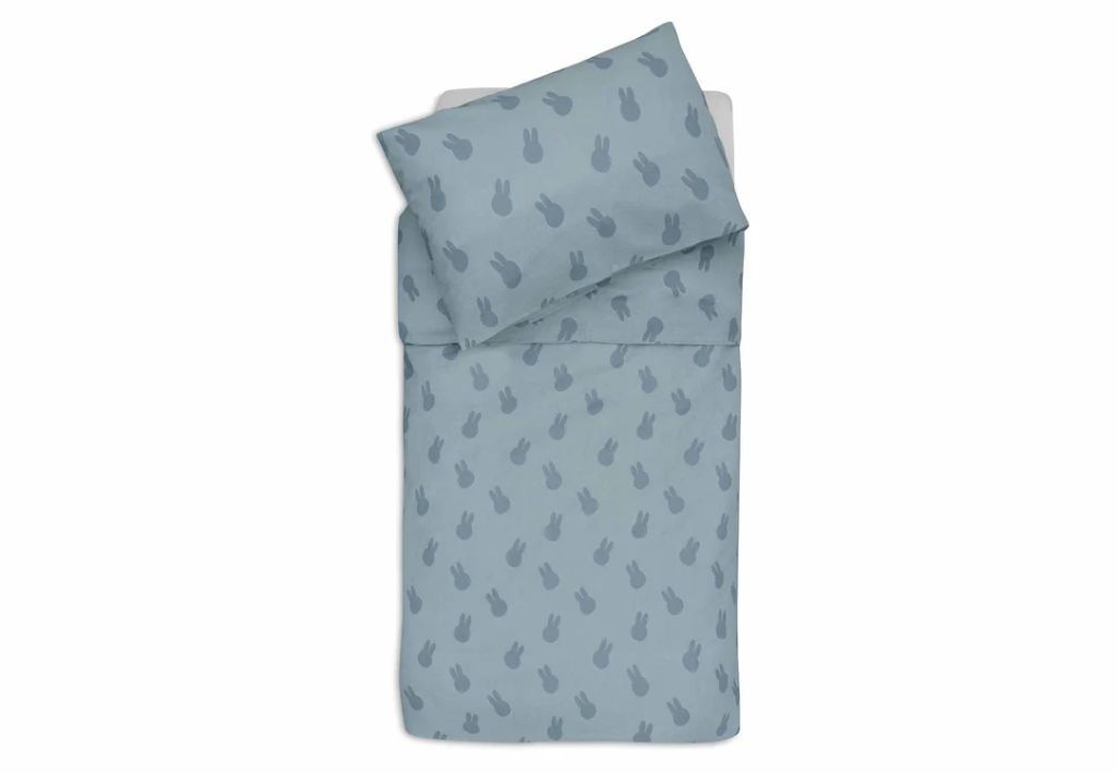 Jollein | Donsovertrek Miffy Shadow Sea Green met Sloop Groen 100x140cm 