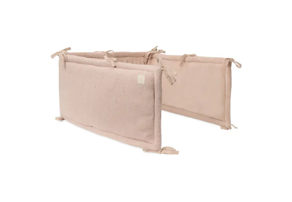 Jollein | Parkbumper Cosy Knit Wild Rose Roze 180x30cm