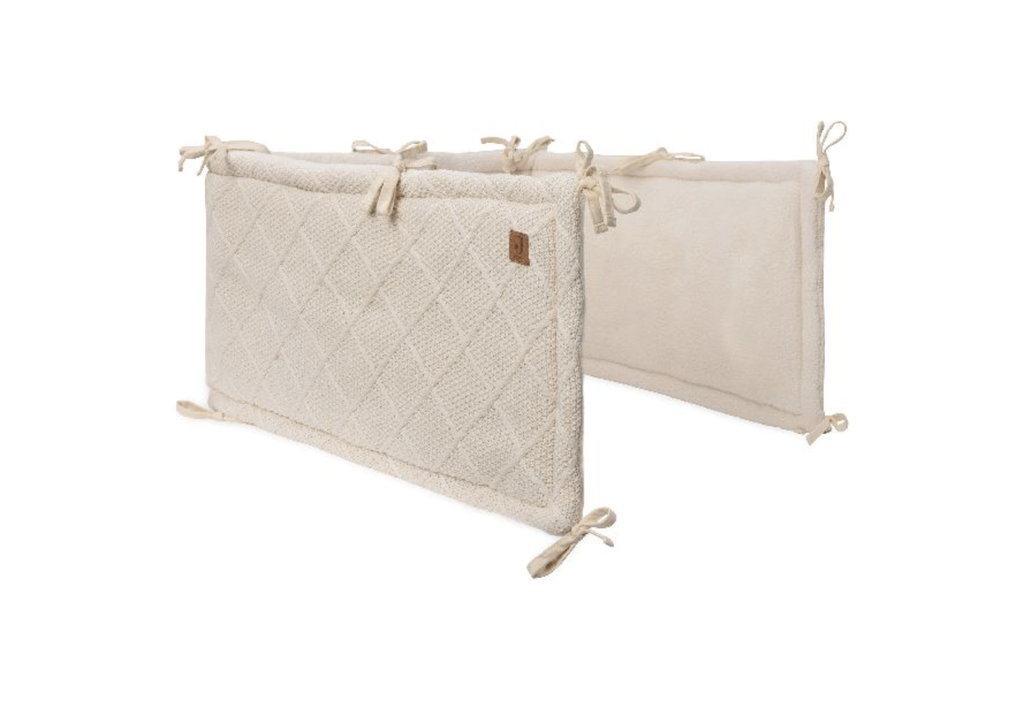 Jollein | Tochtkussen Check Knit Oatmeal vr Babybed/Park Ecru 180x30cm 