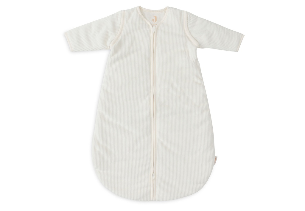Jollein | Slaapzak Rib Ivory met Afritsbare Mouwen 2.5/3.5TOG Ecru 60 cm