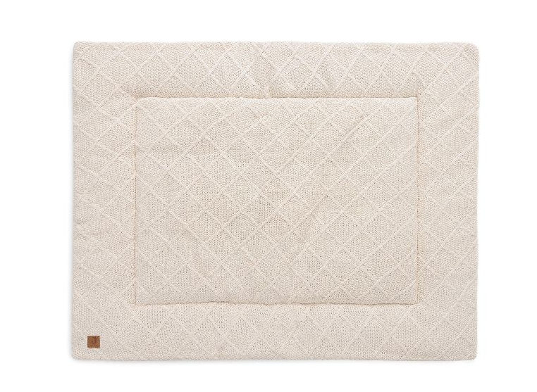 Playpen Mat 75x95cm Check Knit Oatmeal