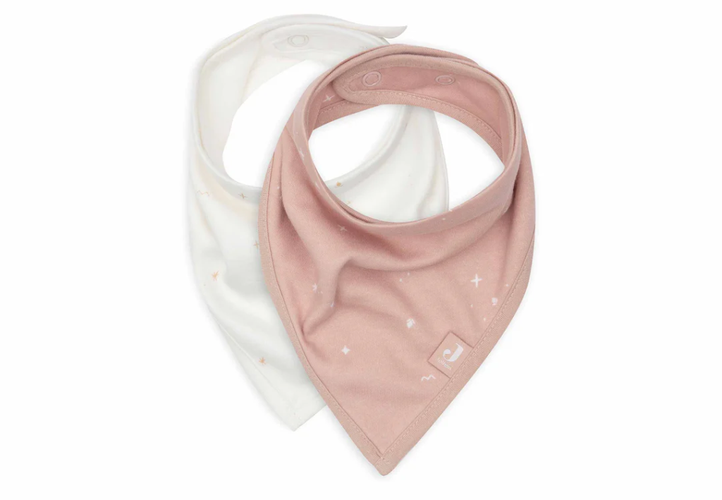 Jollein | Spuugdoekje Bandana Twinkling Wild Rose 2-pack