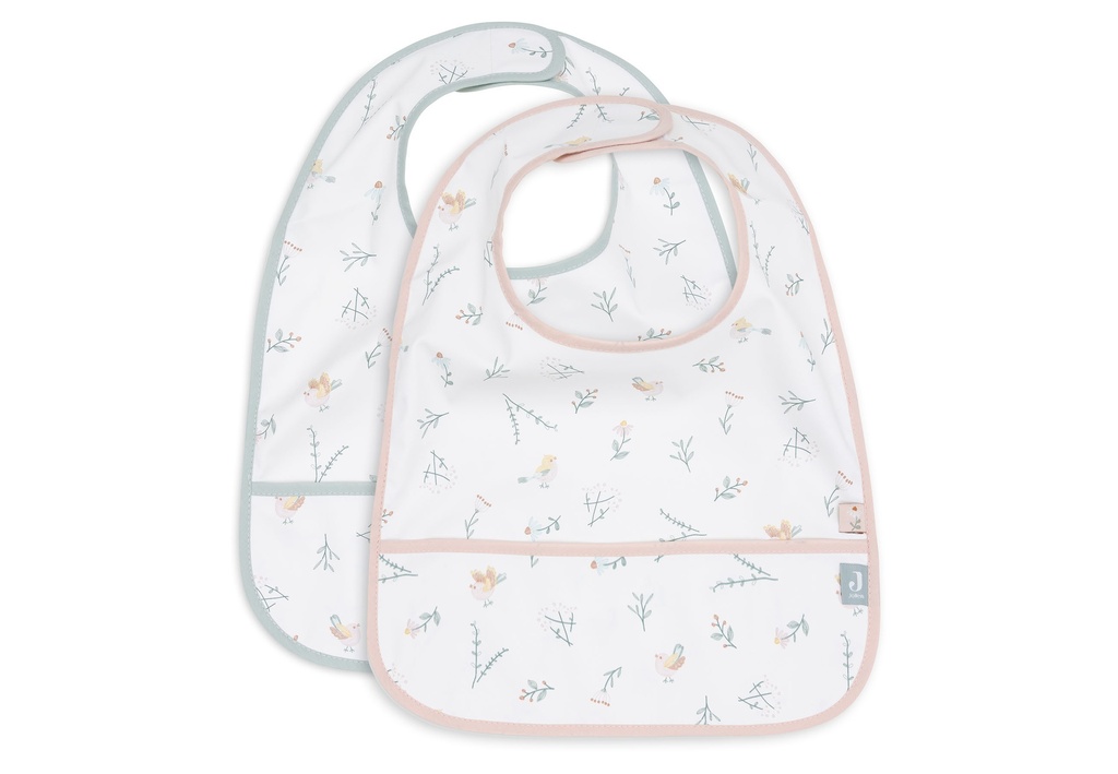 Jollein | Slabbetje Lovely Birds Waterproof 2-pack