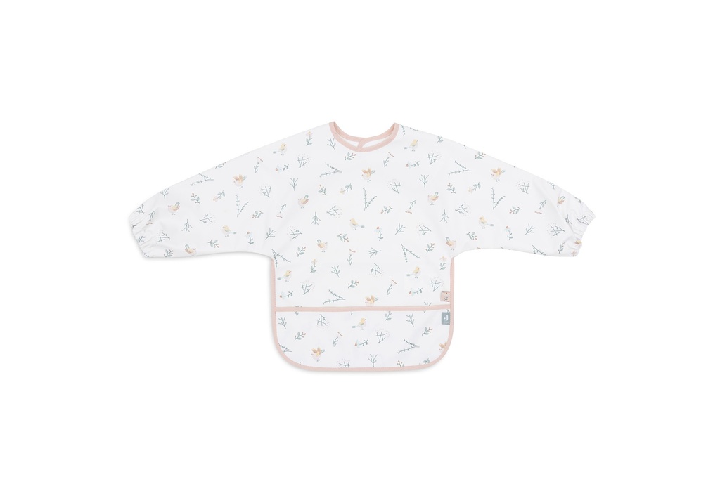 Jollein | Slabbetje Lovely Birds Waterproof met Mouwen 