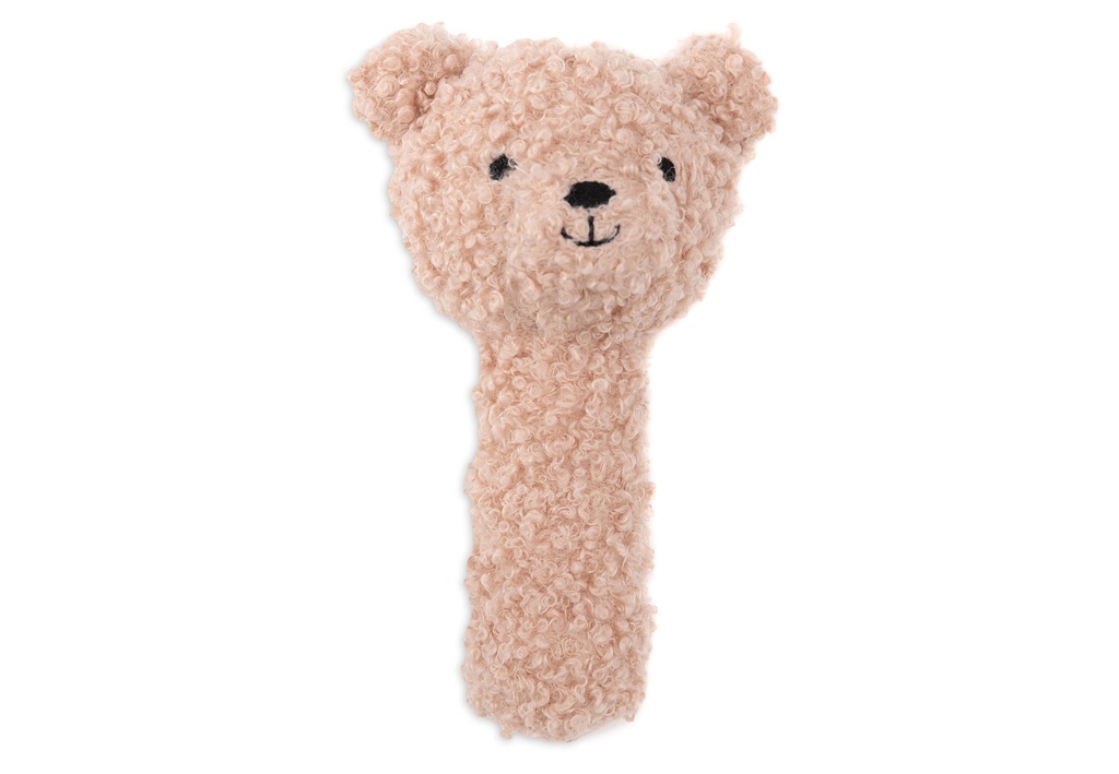 Jollein | Rammelaar Teddy Beer Wild Rose Textiel Roze